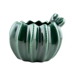 BarConic® Ceramic Cactus Bowl - 20oz Tableware, Decorative Bowls for Tiki Drinks