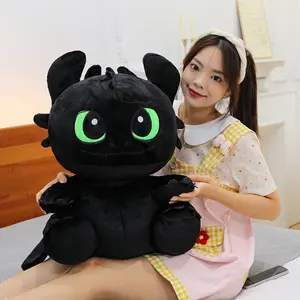 New To Train Your Dragon Anime Figures Toothless Plush Toy Doll Toothless Plush Toy Room Children Toy Cute Kawaii Birthday Gift
