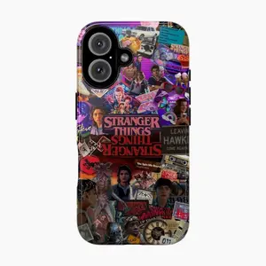 Hawkins Forever Cool Stranger Era Case Inspired by StrangerThings5 Retro Collage Phonecase For iPhone 17 16 15 14 13 12 and Samsung S25 S24 S23