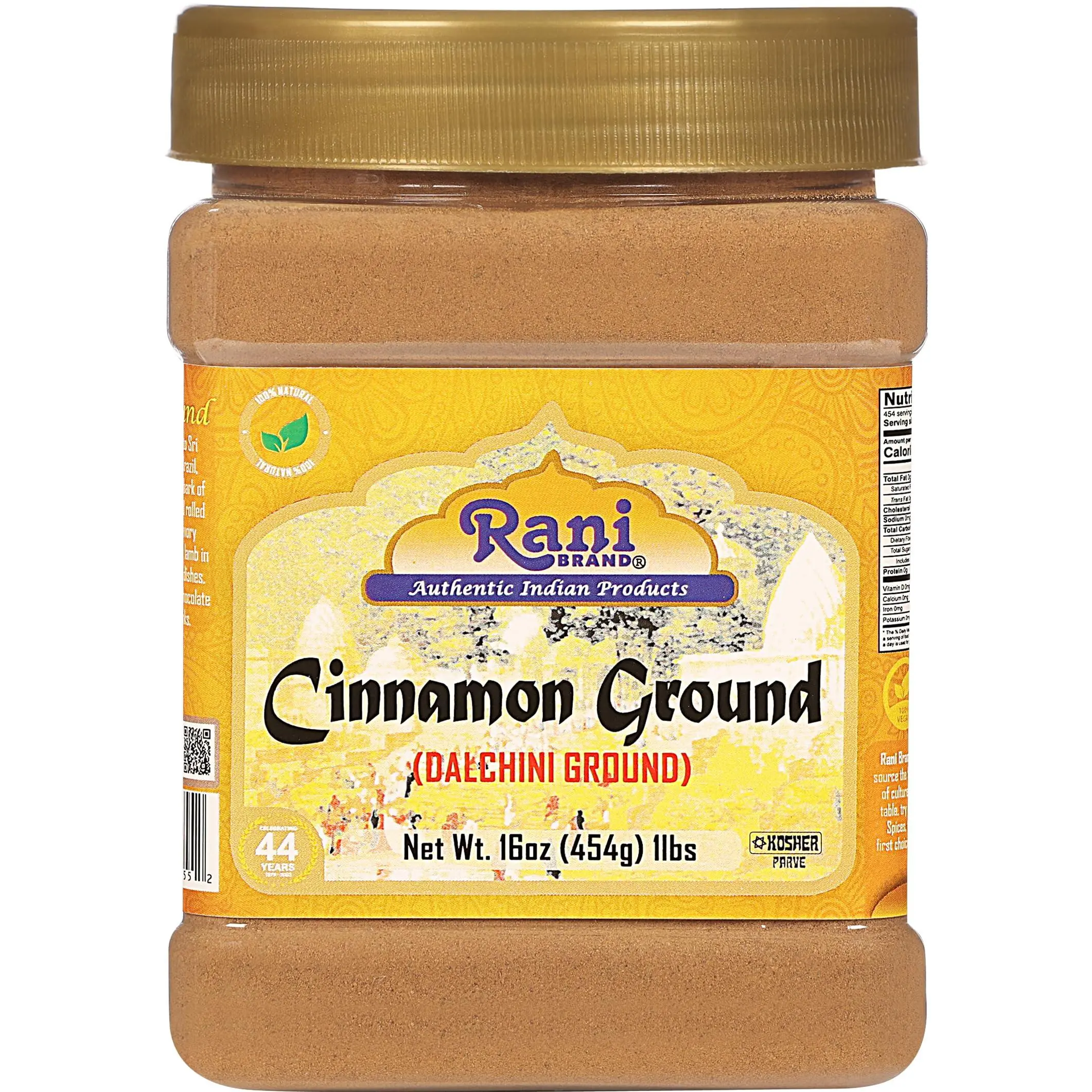 Rani Cinnamon Powder (Ground) Spice 16oz (454g) ~ All Natural, Salt-Free | Vegan | No Colors | Gluten Free Ingredients | NON-GMO | Kosher