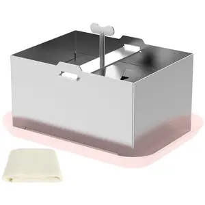 Stainless Steel Tofu Press With Presser Towel & Drip Tray - Diy Maker For Homemade Firm  Paneer Cheese Effortless Water Removal Enhanced Texture Flavor