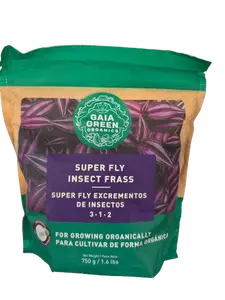 Gaia Green Organics Super Fly Insect Frass 3-1-2 750g/1.6lbs - Freshly Prepared for Consumption