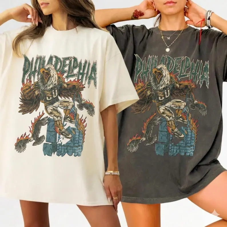 Comfort Colors Philadelphia Football Vintage Shirt , Retro Eagle Apparel, Eagle Shirt
