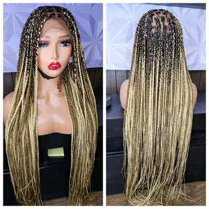 613/27 Knotless Braided Wig - Long Style with Braided Design in Various Colors