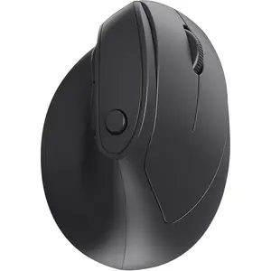 , USB+ Dual Connection,  Vertical  for Reducing Wrist , 1000/1600/2400 DPI, Ergo  with Quiet Click for Windows  OS PC  Laptop, Black
