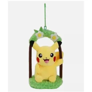Pokemon Pikachu 6" Plush Keychain - Pokemon Plush Bag Clip for Backpack, Purse, More