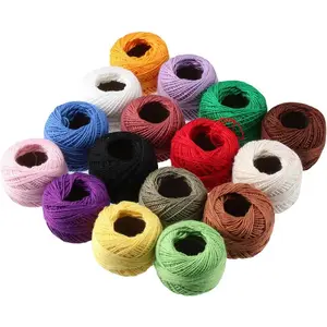 16 Rolls of Colorful  Thread Ball Crochet Embroidery Rainbow Color  Stitch Thread Sewing for  Stitch Crafts(style2)
