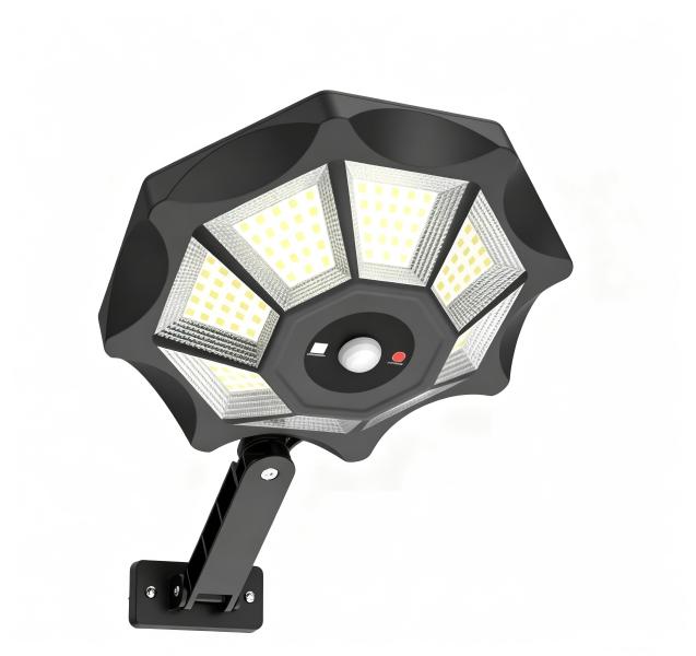 Solar Powered Decorative Garden Light 8 Sides LED Outdoor Decor Waterproof Romantic Ambience Light Unique Holiday Party Gift for Patio Yard Pathway Lawn Home Decor