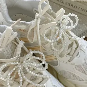 Double Bow Shoe Boot Decoration, Shoelace Decor, Perfect for Shoes Bags Keychains Phones, Stylish Accessory for All Occasions