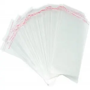 100 count 5x7 Inches Clear Resealable Plastic Self Adhesive Sealing Cellophane Bags for Bakery Cookies Candy  Decorative Wrappers, Fits 5'' x 7'' Prints Photos Cards Envelopes