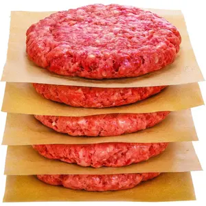 200 Count Unbleached Parchment Paper Squares 6" x 6", Non-Stick Wax Paper Sheets for Separate Burgers, Cookies & Other Foods When Storing, Freezing