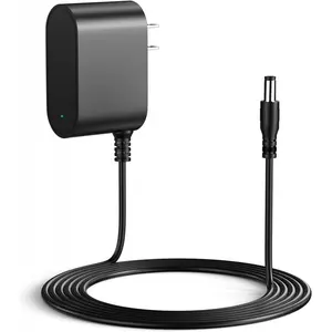 Classic record player power adapter (9V 2A), chargers for portable turntable players (CR8005A, CR221, CR8005C) series, 5.9 feet long power cord (not suitable for 5V or 12V)