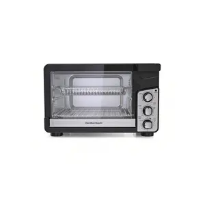 6-Slice Black Stainless Steel Toaster Oven  It's The Perfect Size To Cook All Your Favorite Dishes Without Heating Up Your Whole Kitchen