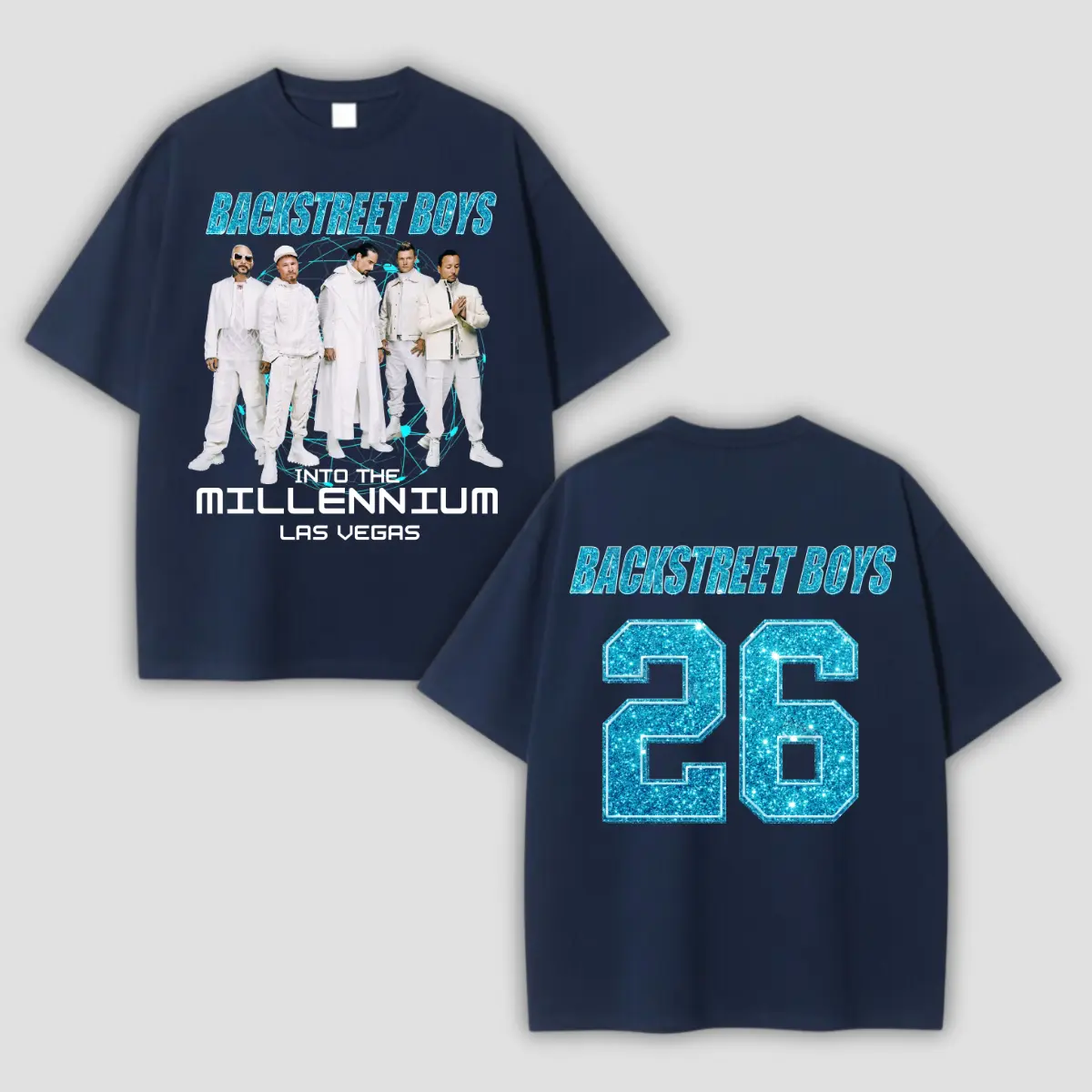 Backstreet Boys Into The Millennium Las Vegas 26 Graphic Tee, Retro BSB 90s Pop Concert Unisex Shirt, Gift For Pop Music Fans, MADE IN USA