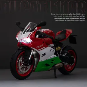 Ducati 1199 Panigale Final Edition 1:12 Scale Alloy Motorcycle Model, Realistic Collectible Toy & Display Piece, Must-Have for Motorbike Enthusiasts