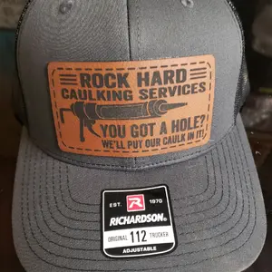 Richardson 112 trucker hats with leather patches Baseball Cap Cotton Summer Winter