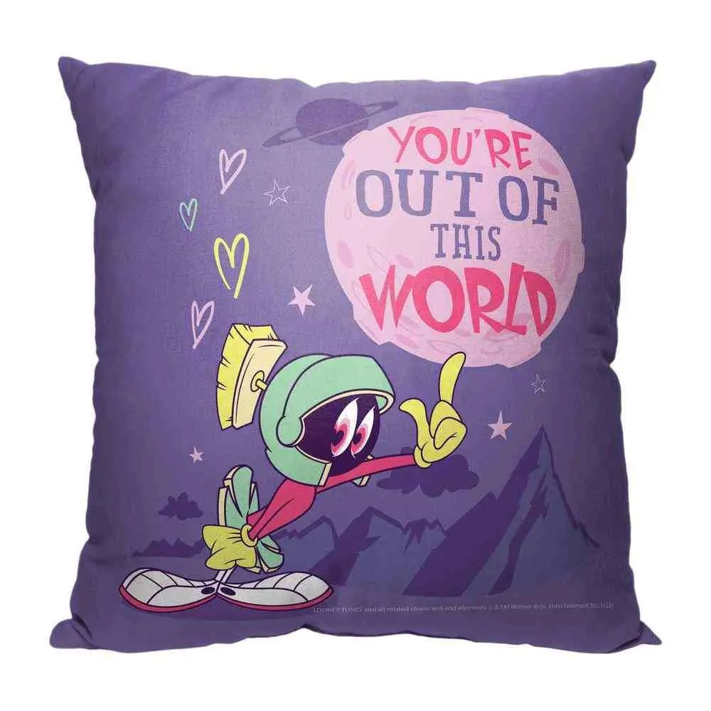 Warner Bros. Looney Tunes Outta This World Throw Pillow 18x18 Inches
