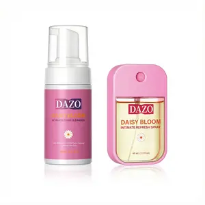 DAZO pH Balanced Cleanser Intimate Wash Herbal Odor Control Refresh Spray Dryness & Irritation Support for Intimate Areas