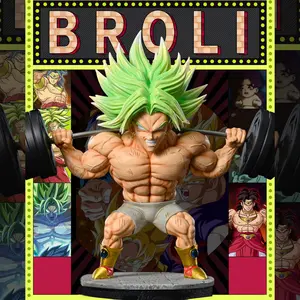 6.3in/16cm Anime  Broly Figure Pvc Action Figures Fitness Broly Figurine Gk Statue Collection Model Toys