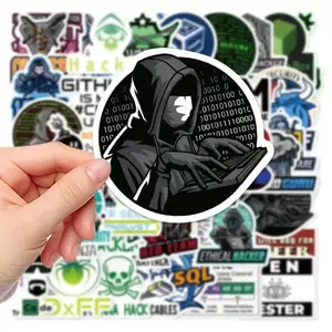 50 Pack of Cyber Security and Hacker Funny Stickers and Decals. Computer Engineering, Computer Science, Coding, Funny Stickers and Decals. Waterproof