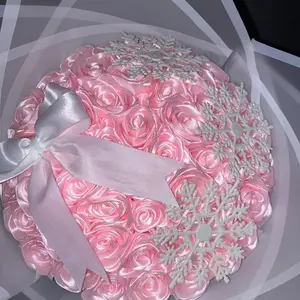 4cm Solid Color Ribbon ,Decoration Bouquet Home Satin Ribbon Gift Packaging Bouquet Wrapper Wedding DIY,Versatile Satin Ribbon Roll, Vibrant Colors For Eye-Catching Bows, Cake Decorating & Holiday Ornamentation,For Wrapping Valentine's Day Gifts,Bows