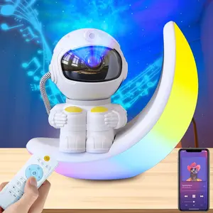 Z-RDL2 Astronaut Star Projector - Plastic Starlight Galaxy Night Light with 7 Different Nebula Effects, Timer, Remote Control for Bedroom