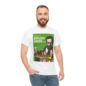 Soylent Green Charleton Heston It's PEOPLE! Heavy Cotton Tee