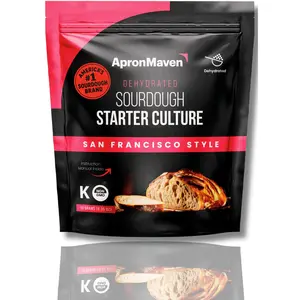 Apron Maven Premium Sourdough Starter Culture - San Francisco Style Heirloom Dehydrated With Simple Activation Instructions for Homemade Artisan Bread Baking