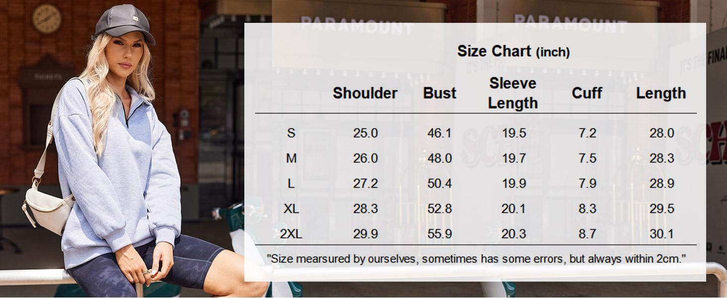 Zeagoo Live Womens Oversized Sweatshirts Half Zip Pullover 2024 Fall Trendy Fashion Outfits Drop Shoulder Tunic Pullover Tops Christmas Hoodie Baggy