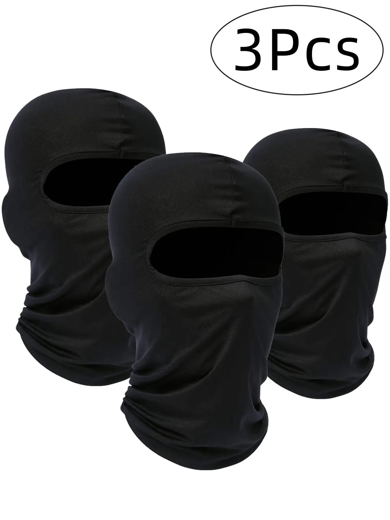 3PCS Balaclava Full Face Mask, Ski Mask for Men Women, Gender Neutral, Cold Winds & UV Rays Protection Windproof Scarf for Motorcycle Snowboard Cycling, Protective Gear, Balaclava Headwear