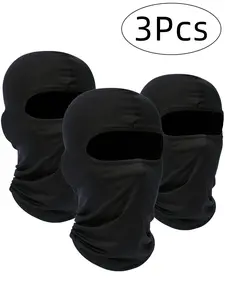 3PCS Balaclava Full Face Mask, Ski Mask for Men Women, Gender Neutral, Cold Winds & UV Rays Protection Windproof Scarf for Motorcycle Snowboard Cycling, Protective Gear