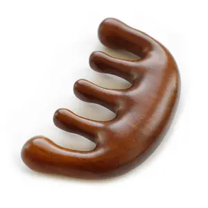 Wood Scalp Comb, Wooden Scalp Massager, Sandalwood Wooden Hair Massage Comb for Women Hair Growth(Brown)