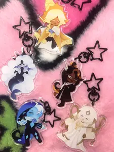 CRK Acrylic Keychains - Cookie Run Kingdom Cute Keyrings Birthday Gifts – Cute Acrylic Keychain Charms, Perfect Gift for Fans & Collectors