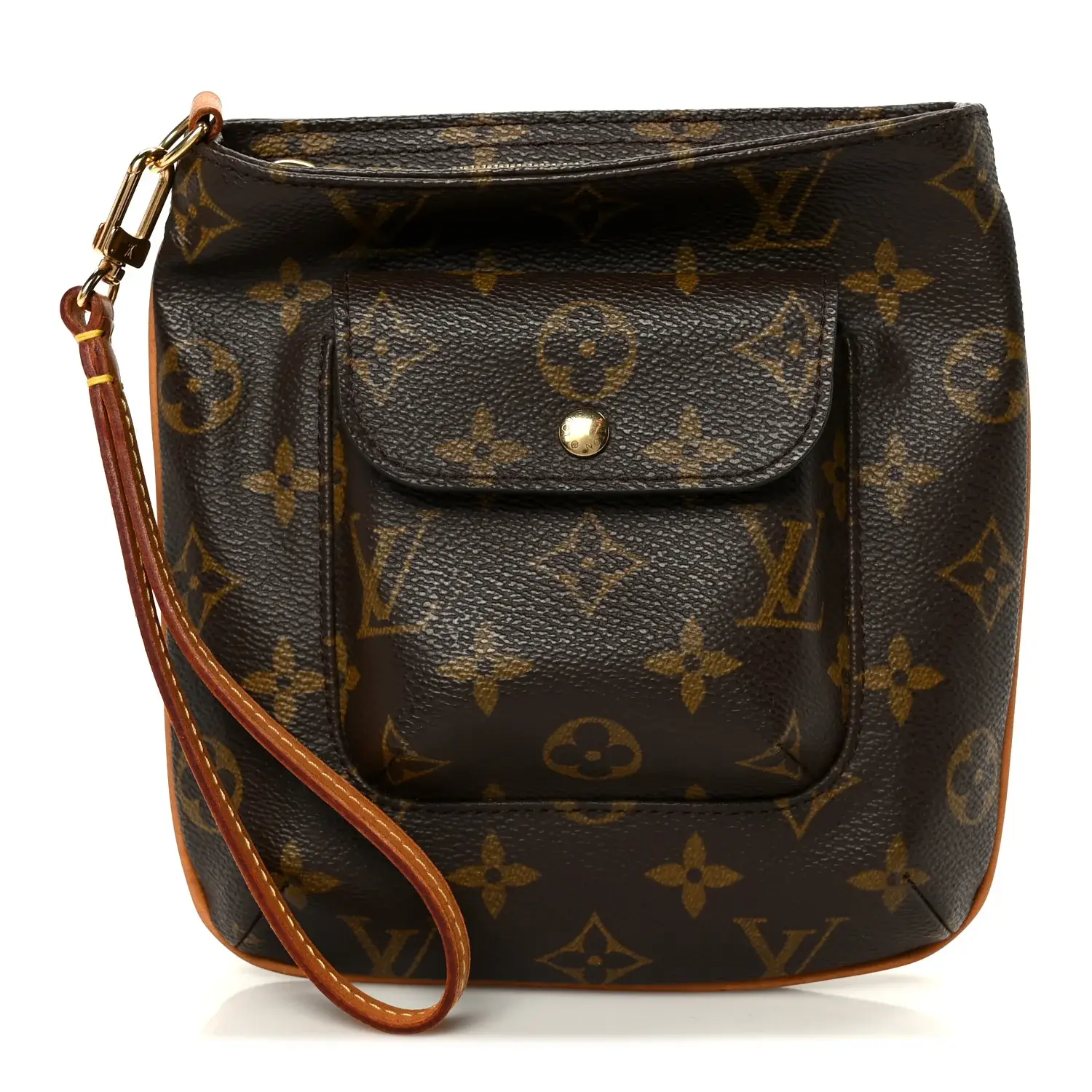 Pre-owned Louis Vuitton Monogram Canvas Small Leather Goods Monogram Partition Wristlet