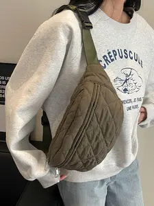 Ladies' Crossbody Bag, Fashionable Simple Retro Design, Versatile for Daily Commuting Shopping Work School, Stylish Accessory, Zipper Crossbody Bag, Crossbody Shoulder Bag, Cross Body Bags
