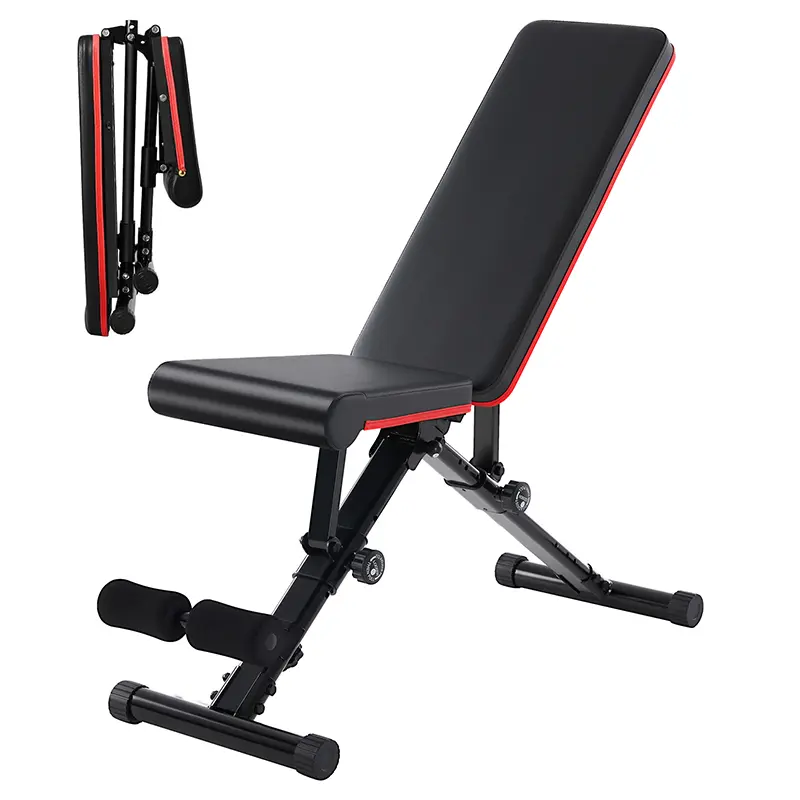 Adjustable Weight Bench for Home Gym - 795LBS Capacity Foldable Workout Bench with 15 Adjustments - Professional Strength Training Bench for Full Body Exercise