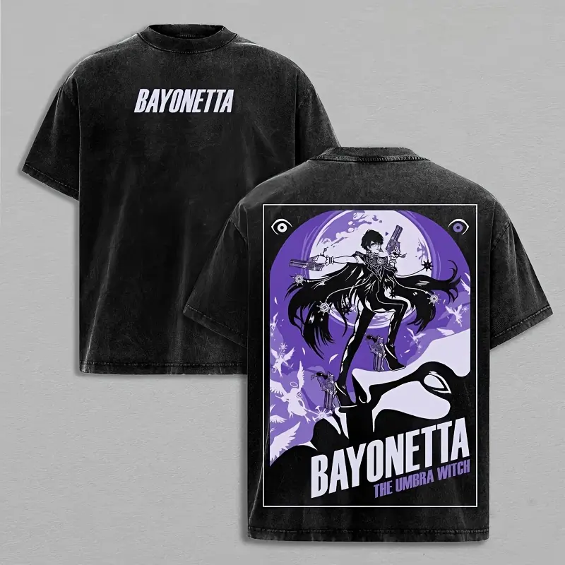 Bayonetta, Umbra Witch, Bayonetta Action Game Merch, Retro Gaming Apparel, Vinta