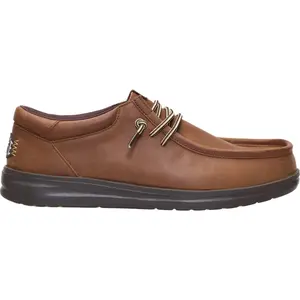 HEYDUDE Paul Full Grain Leather - Comfortable Slip on Shoes for Men