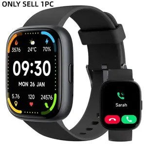 Unisex Multi-Functional Smartwatch, 1.83" Fitness Tracker with Step Counter/Activity Tracker, Pedometer, Call Answering/Dialing, Compatible with Android & iOS