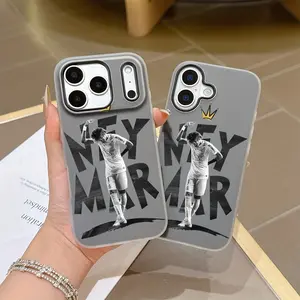 Football Gentleman N-Neymars Phone Case, Compatible with iPhone 17 16e 16 15 14 13 12 11 Pro Max Air XR XS X 7 8 Plus, Soft Tpu Matte Double-Layer Back Cover