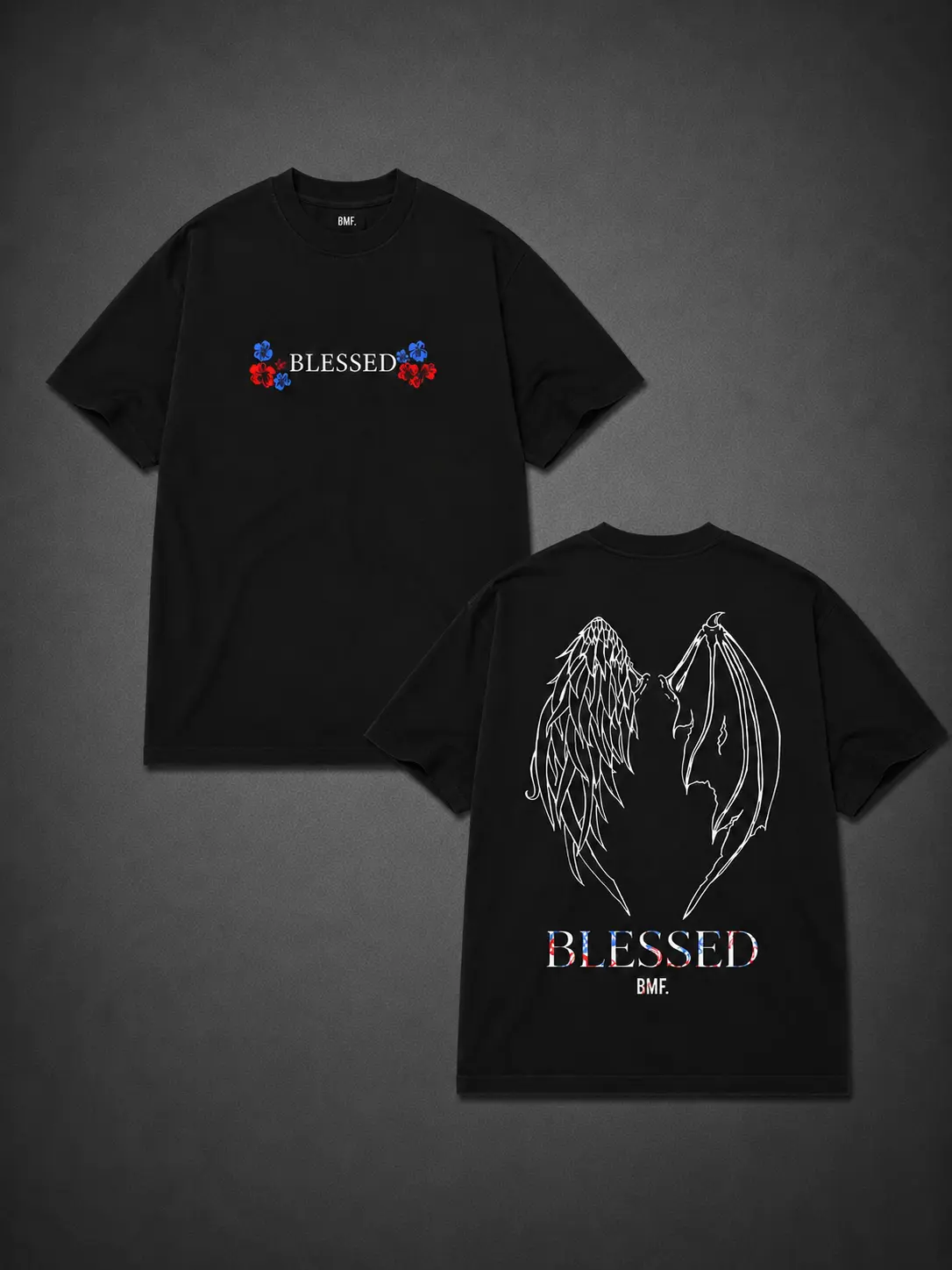 Combat Collective Max Holloway Blessed V5 Tee, Blessed BMF T-shirt, UFC MMA Fan Custom Graphic Design, Gym Wear, Gift for Fighters, Sports Apparel