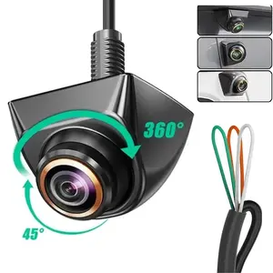 Fisheye Front/Side/Rear View Camera AHD 1080P Wide-Angle Lens 360° Rotation Reverse Parking Camera Easy Installation