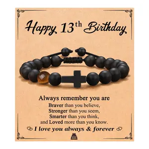 8th-30th Birthday Bracelet Gift for Him Boys Men, 10, 13, 16, 18, 21, 30 Year Old Boys Men Gifts for Son Grandson Husband, Boyfriend, Dad, Friend Birthday
