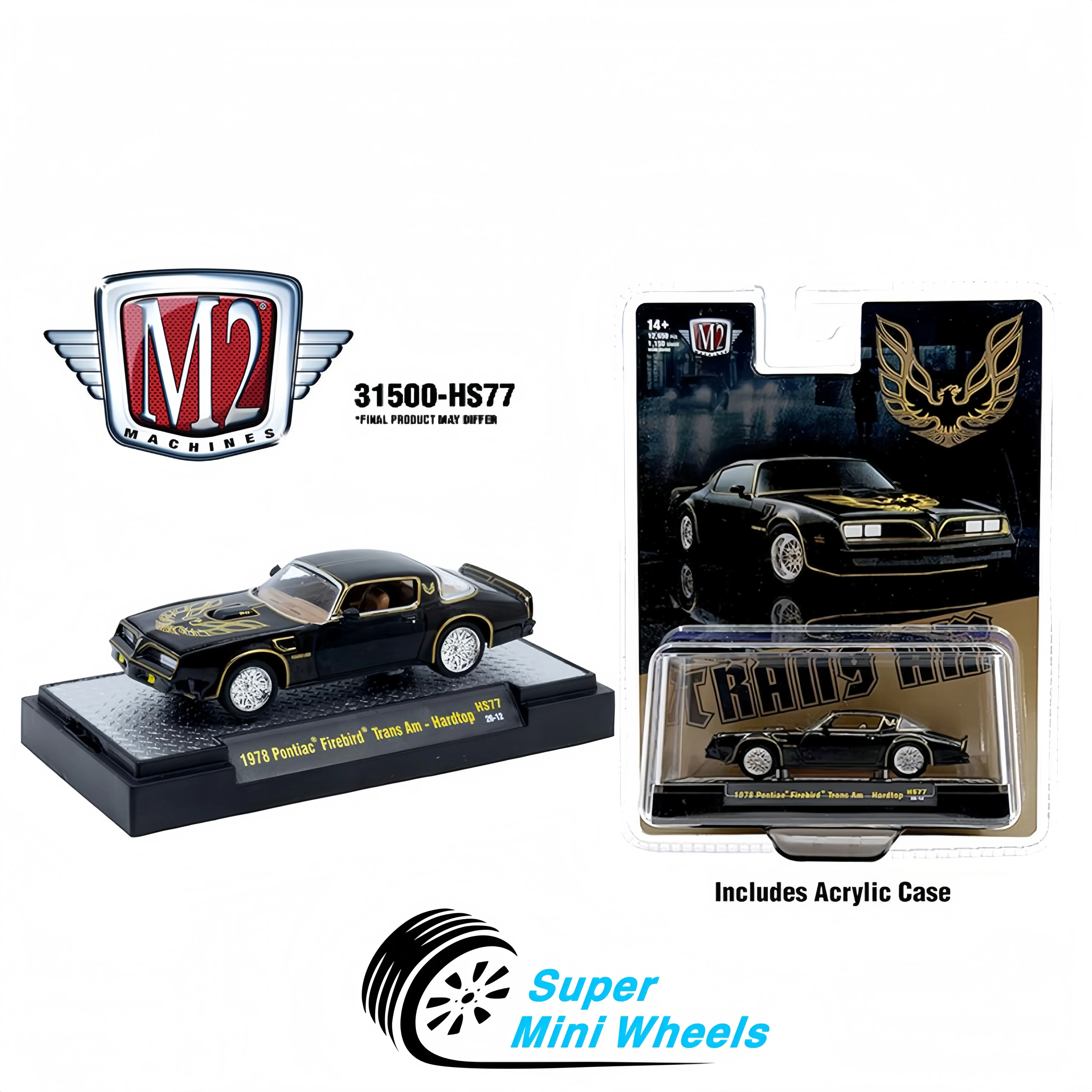 M2 Machines 1:64 1978 Pontiac Trans Am Firebird Special Edition – Black