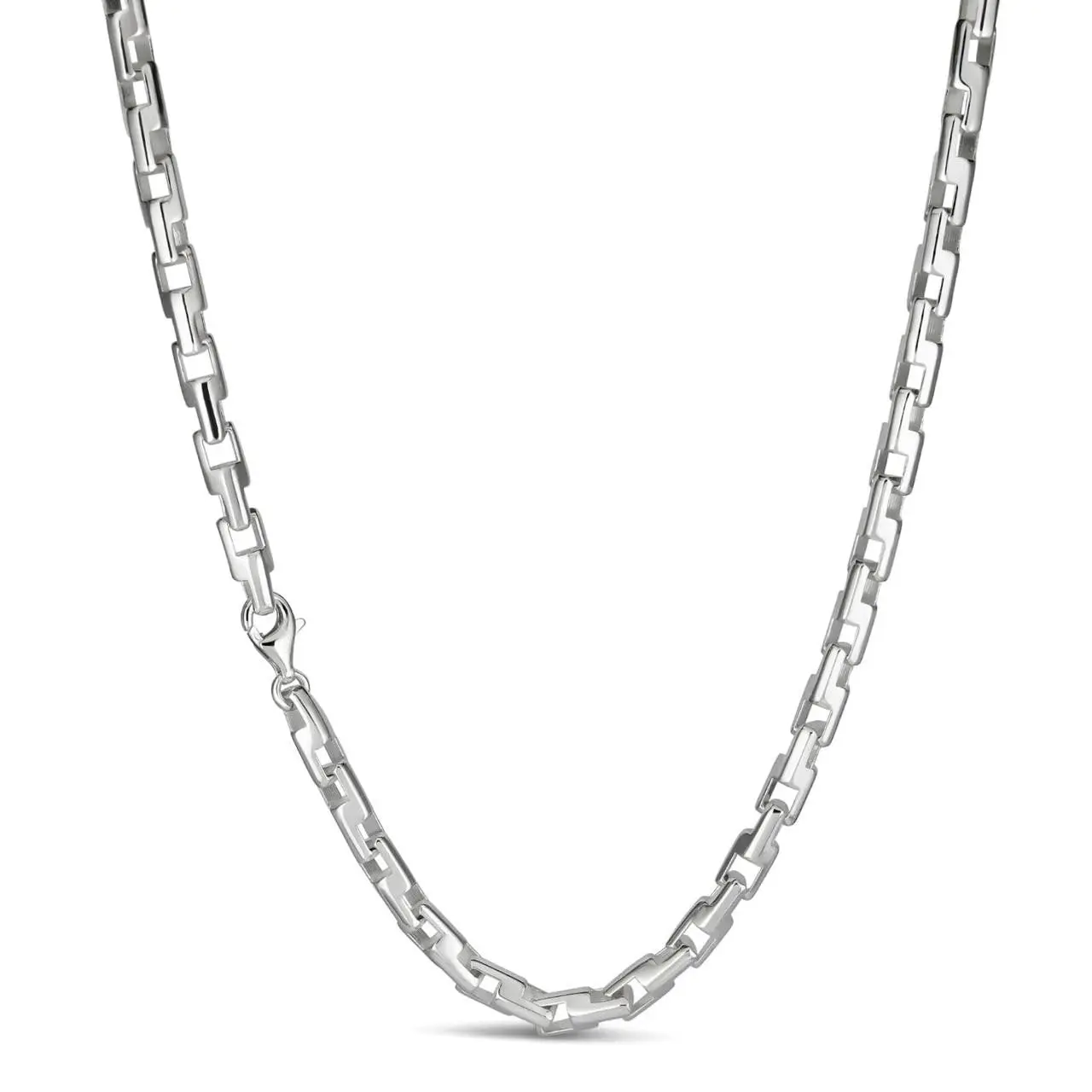 Bullet Rolo Chain Necklace - 925 Sterling Silver - 18"-28" - 6mm