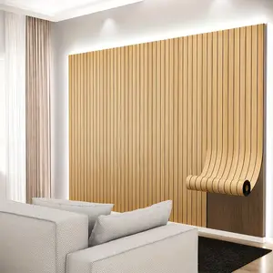 easy diy home decor French Country Premium 3D Wood Strip Wall Panel Realistic Imitation Wood Texture Panel for Modern Wall Decoration Waterproof Scratch Resistant Easy Install Reusable Wooden Wall Decoration Home Renovation