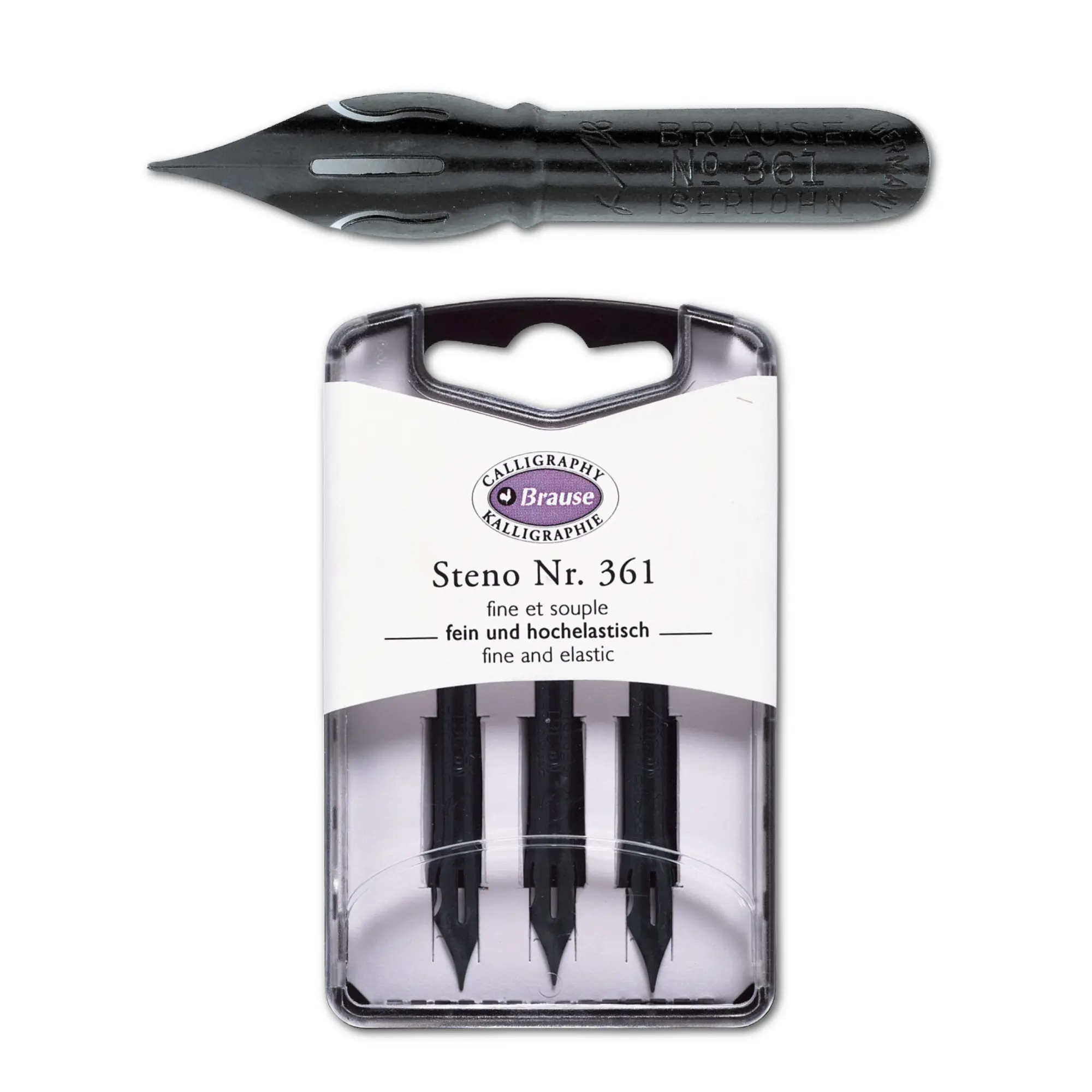 Brause Calligraphy Nib #361 Steno/Blue Pumpkin