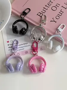 [Cool 3D Headphone Keychain] 1/20pcs Three-dimensional Headphone Keychain | Minimalist Cool, Fashionable and Elegant Creative Cold-Dark Style Schoolbag Pendant