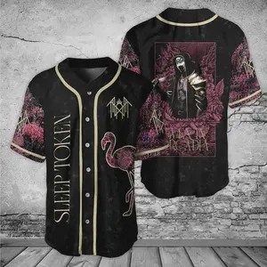 Sleep Token Baseball Jersey,  Sleep Token flamingo Band Jersey, The Even In Arcadia, Concert Tour 2025 Jersey 5