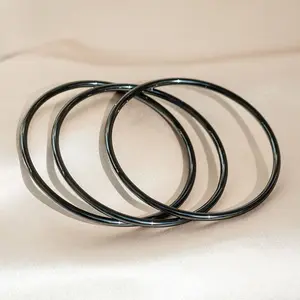 Black Luxe Bangle Bracelets